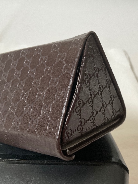 GUCCI Web GG Oversized Square Frame Sunglasses Tortoise Brown main image 12